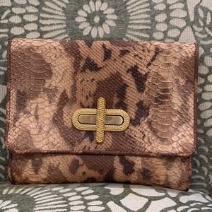 Alexis Hudson Python Lurex Clutch